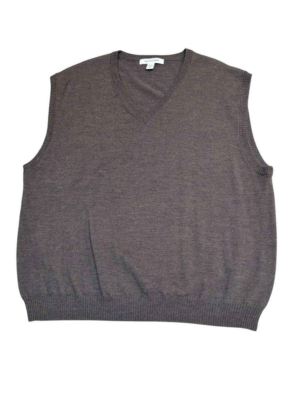 Electic Grandpa- Pronto Uomo Brown V-Neck Sweater Vest